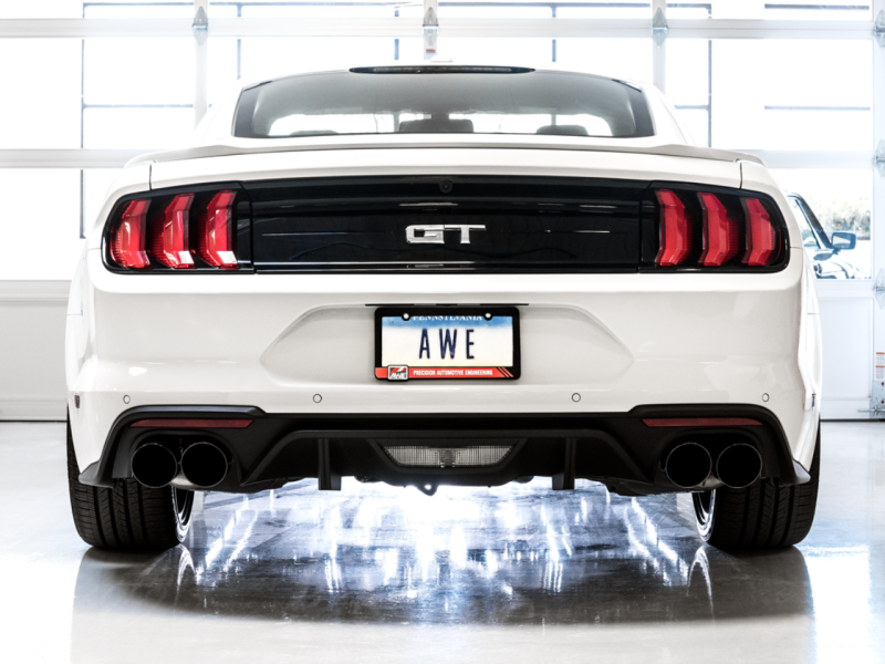 AWE Tuning 18-23 S550 Mustang GT SwitchPath Exhaust - Diamond Black Tips AWE Tuning Catback
