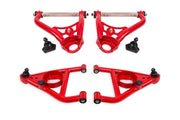 BMR 67-69 GM F-Body / 68-74 X-Body Non-Adj. Upper & Lower A-Arms (Polyurethane) - Red BMR Suspension Control Arms