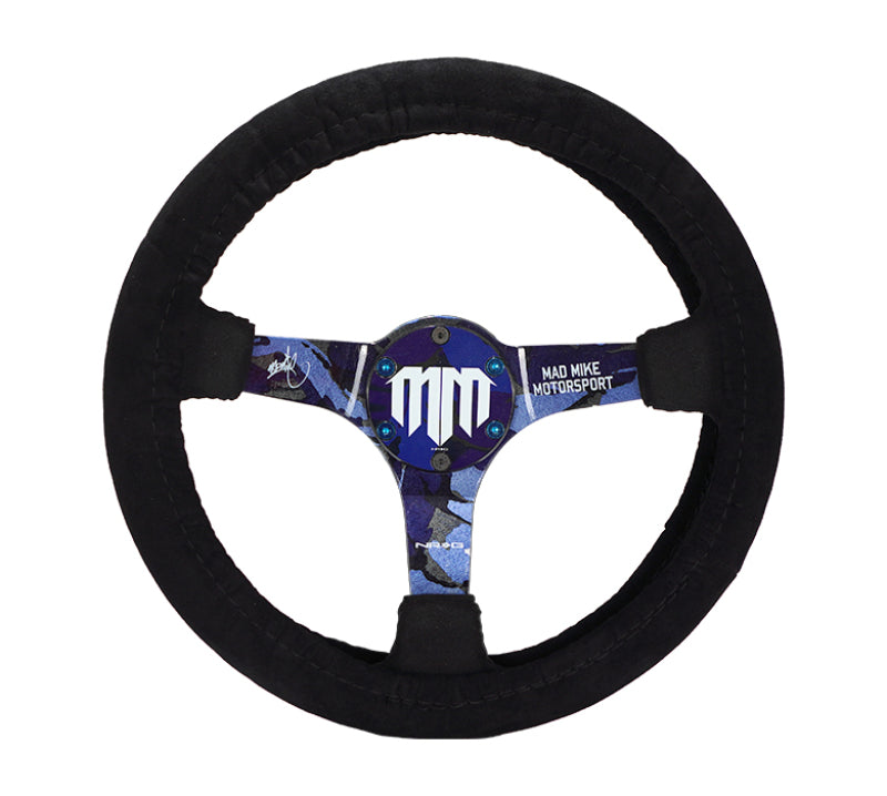 NRG Steering Wheel Cover - Black Stretch Micro Fiber w/ NRG Tag NRG Steering Wheels