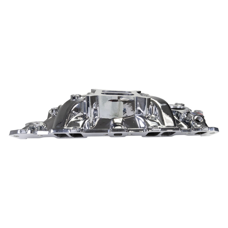 Edelbrock Chevy SB Performer EPS Intake Manifold w/ Oil Fill Tube - Chrome Plasma Edelbrock Intake Manifolds