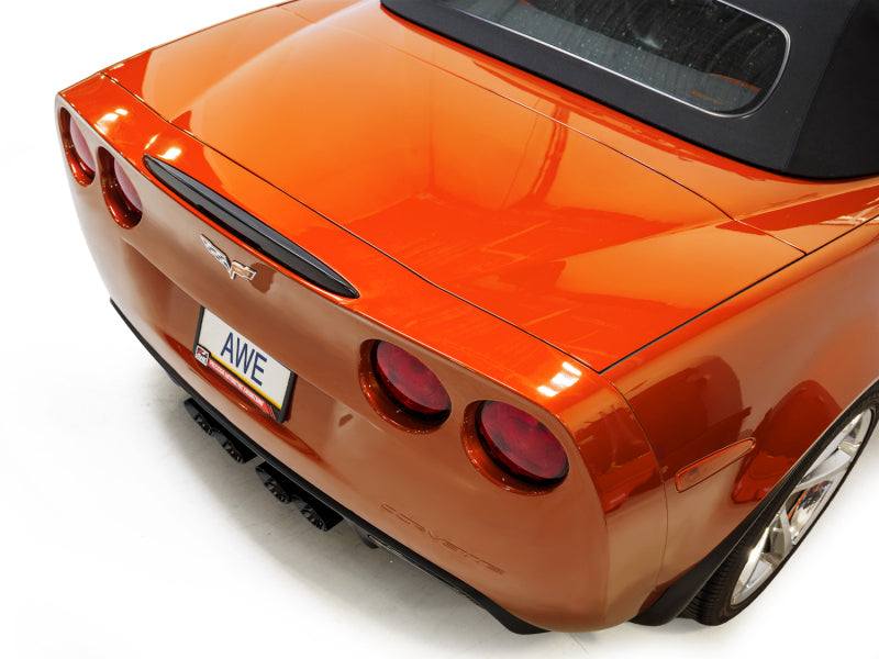 AWE Tuning 05-07 C6 Chevrolet Corvette 6.0L Track Edition Axle-Back Exhaust w/ Diamond Black Tips AWE Tuning Axle Back