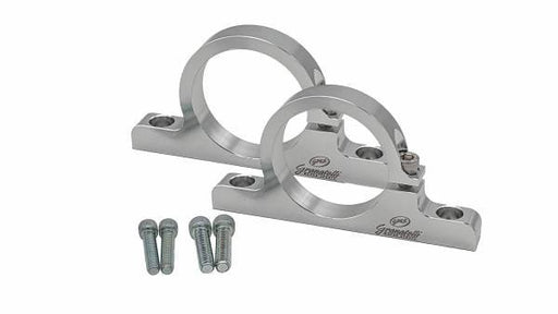 Granatelli Motor Sports 2.00" (50mm) Aluminum Fuel Filter Mounting Brackets Clear Anodize GMS