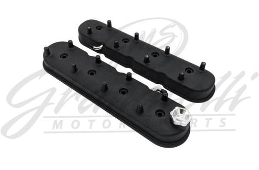 GranatelliÊMotor SportsÊÊLS Tall Valve Cover Black Wrinkle Finish, 4.8, 5.3, 5.7, 6.0, 6.2, 7.0L, Pair GMS