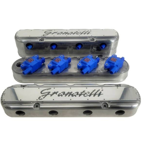 GranatelliÊMotor SportsÊLS 2 pc Tall Valve Cover Polished Finish, 4.8, 5.3, 5.7, 6.0, 6.2, 7.0L, Pair GMS