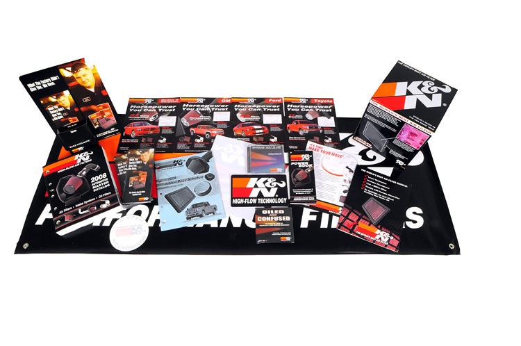 K&N Embossed Metal Sign 9in H x 20in W K&N Engineering Bags - Backpacks
