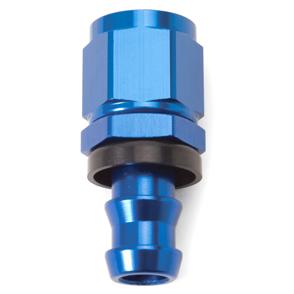 High-Flow Fuel Filter #624010 -6 AN Female to Barb Blue Anodized Finish