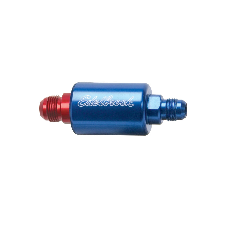 High-Flow Fuel Filter #8130 Blue Anodized Finish