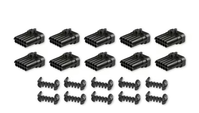 HOLLETY EFI METRIPACK, 10 CAVITY, MALE, BLACK 570-304