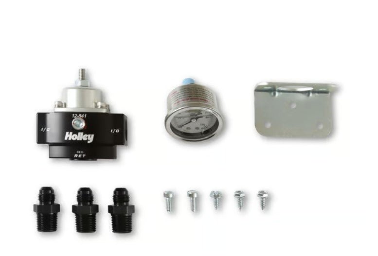 Holley Billet Bypass Fuel Pressure Regulator Kit FITTINGS 12-841KIT HOLLEY