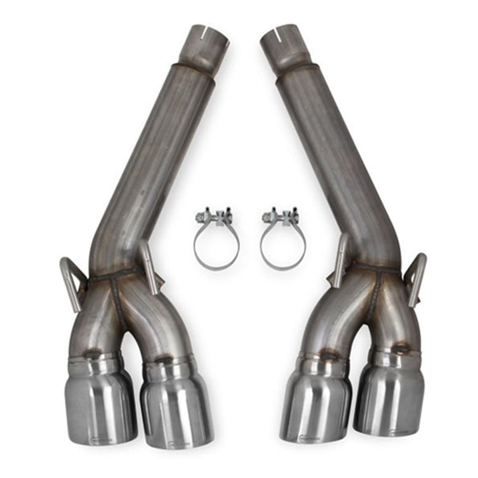 Hooker 2012-2014 Camaro SS Quad Tip Exhaust 304SS 3IN AB without Muffler 70401305-RHKR