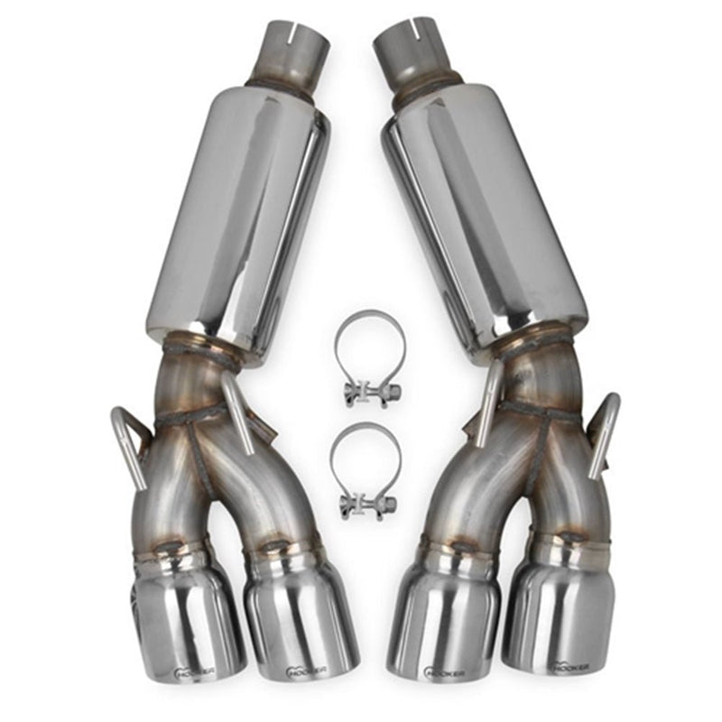 Hooker Camaro SS 3" Axle-Back Exhaust Kit 2012-2014 6.2L V8 304SS with Muffler - QUAD TIP 70401304-RHKR CAT-BACK