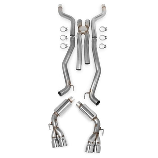 Hooker 2012-2014 Camaro SS 6.2L- V8 304SS 3" Cat-Back Exhaust System + X-Pipe (Quad Tips) with mufflers 70501301-RHKR CAT-BACK