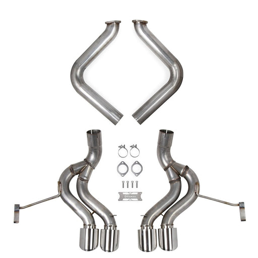 HOOKER BLACKHEART AXLE-BACK EXHAUST SYSTEM 1997-2004 C5 Corvette 5.7L 304SS 3 inch Axle-Back Exhaust System without Mufflers 70401344-RHKR - DSP PERFORMANCE MOTORSPORTS