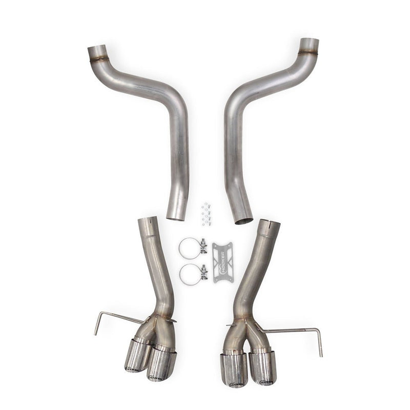 HOOKER BLACKHEART AXLE-BACK EXHAUST SYSTEM 2015-2019 C7 Corvette Z06 3 inch 304 Stainless Steel Axle-Back without Mufflers 70401327-RHKR - DSP PERFORMANCE MOTORSPORTS