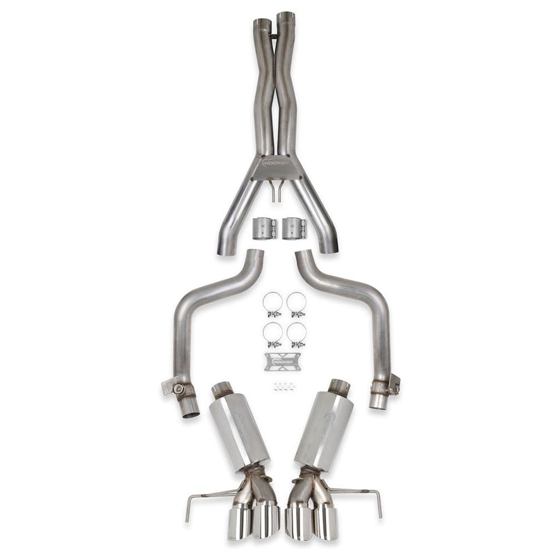 HOOKER BLACKHEART CAT-BACK EXHAUST SYSTEM 2014-2019 C7 Corvette 3 inch 304SS Cat-Back Exhaust System W/Mufflers 70501341-RHKR - DSP PERFORMANCE MOTORSPORTS