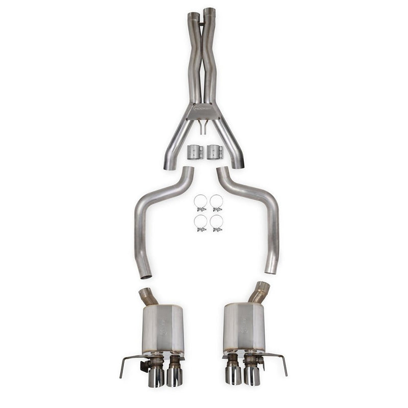 HOOKER BLACKHEART CAT-BACK EXHAUST SYSTEM 2015-2019 C7 Corvette Z06 3 inch 304 Stainless Steel Cat-Back w/ NPP Dual Mode Mufflers 70501371-RHKR - DSP PERFORMANCE MOTORSPORTS