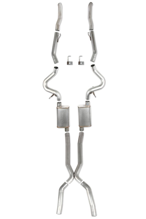 Hooker BlackHeart Crossmember Back Exhaust System HOOKER
