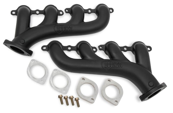 Hooker BlackHeart LS Swap Exhaust Manifolds - Black Ceramic Finish 4