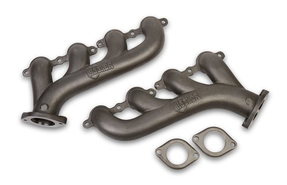 Hooker BlackHeart LS Swap Exhaust Manifolds - Natural Cast Finish 1