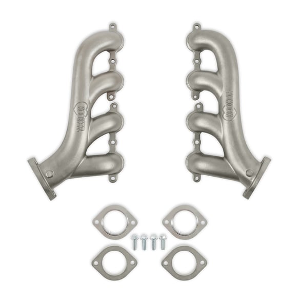 Hooker BlackHeart LS Swap Exhaust Manifolds - Stainless Steel - Natural Cast