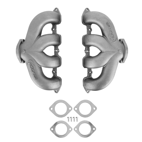 Hooker BlackHeart LT Swap Exhaust Manifolds - Center Dump - Natural Cast 1 HOOKER BLACKHEART Autoparts
