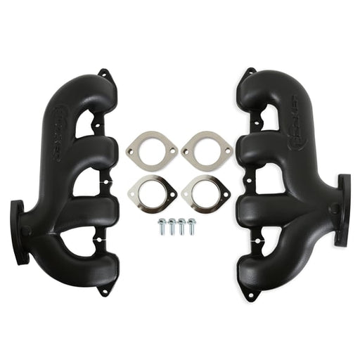 Hooker BlackHeart LT Swap Exhaust Manifolds - Rear Dump - Black HOOKER