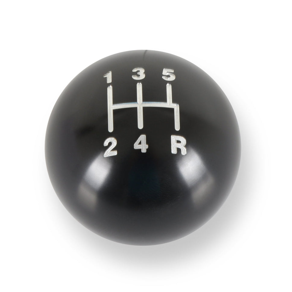 Hurst Shift Knob - 5-Speed Pattern - Gloss Black Billet