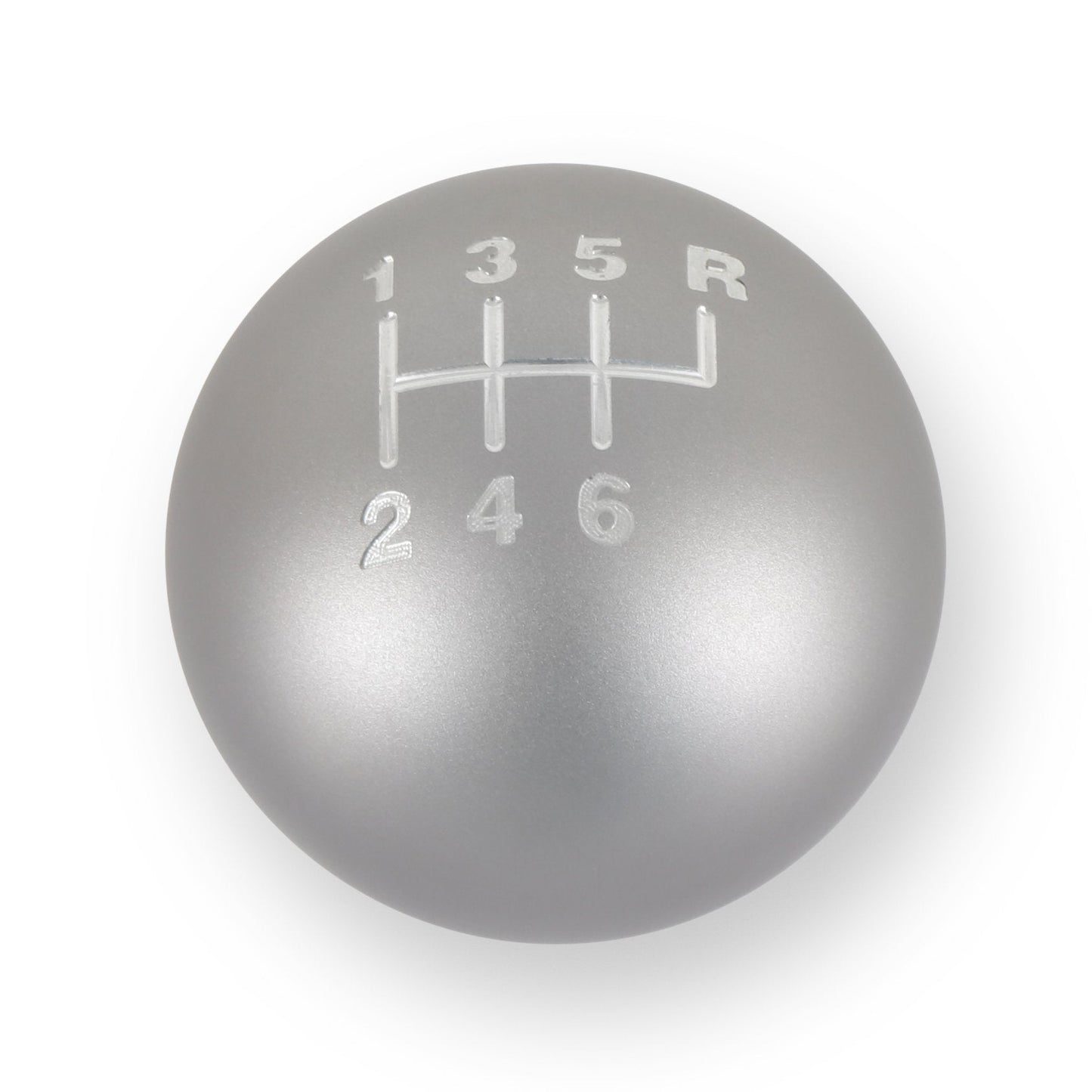 Hurst Shift Knob - Matte Grey 6-Speed Pattern Billet HURST Autoparts