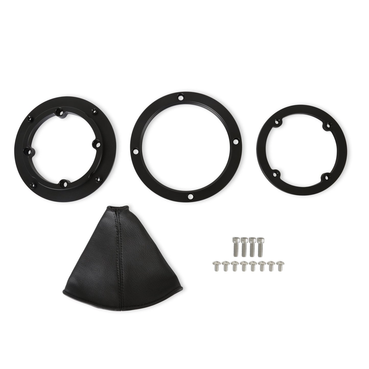 Hurst Black Shifter Boot and Bezel - Round - Black Finish HURST Autoparts