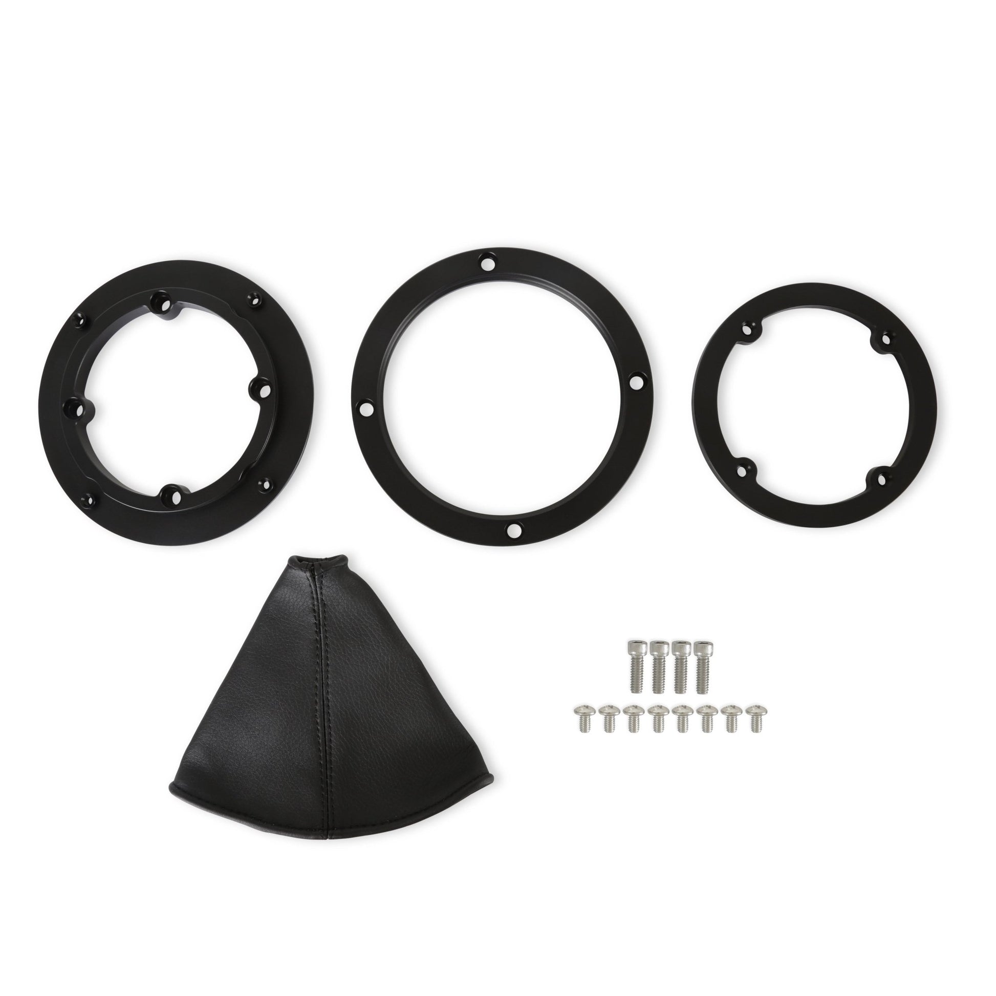 Hurst Black Shifter Boot and Bezel - Round - Black Finish