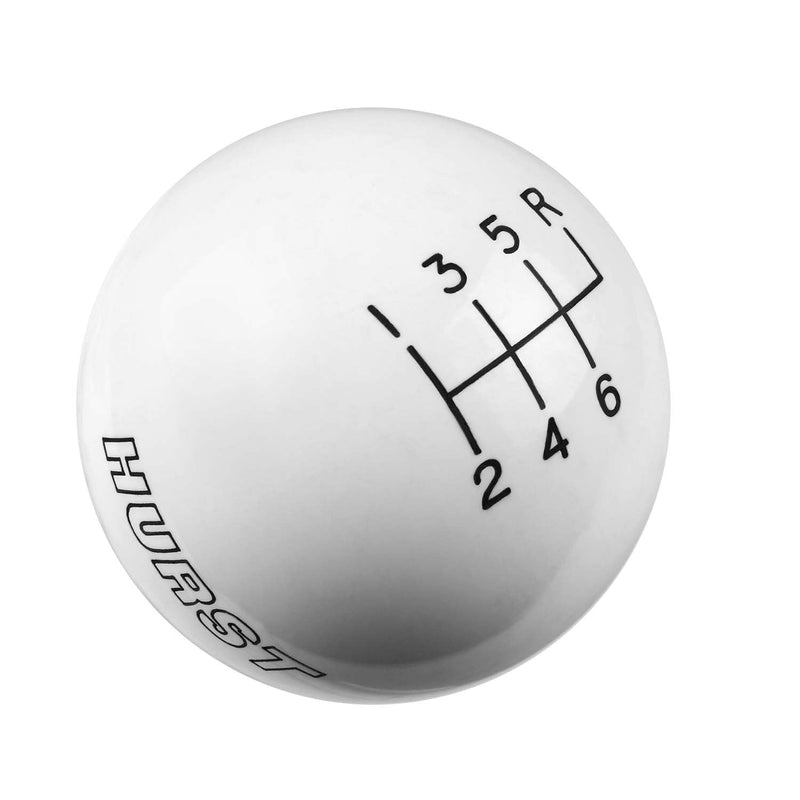 Hurst Shift Knob 6-Speed - White HURST Autoparts