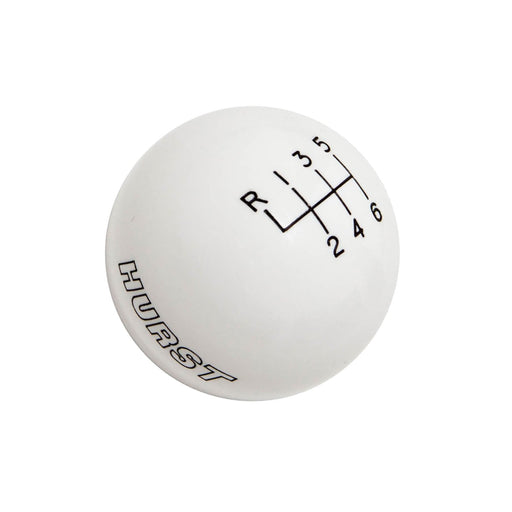 Hurst Shift Knob - 6-Speed - White - Ford HURST Autoparts