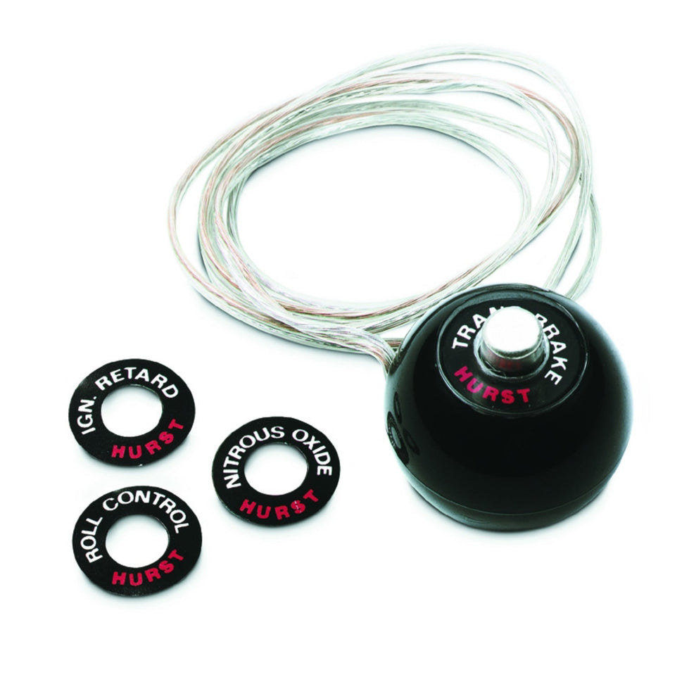 Hurst Shift Knob - No Pattern - Black - 12 Volt Switch