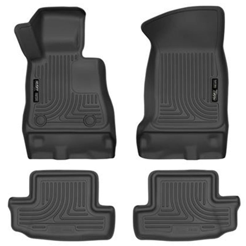 Husky Liners 16-17 Chevy Camaro WeatherBeater Front and Second Row Black Floor Liners 99121 HUSKY LINERS