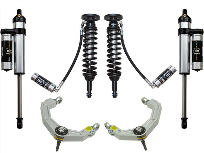 ICON 09-13 Ford F150 4WD, 1.75-2.63" Lift, Stage 4 Suspension System, Billet UCA ICONVEHICLE Autoparts