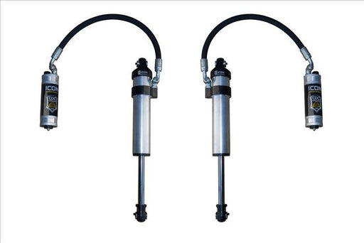 ICON 2003-2024 Toyota 4Runner/2005-2023 Toyota Tacoma/2007-2014 Toyota FJ Cruiser, Front, 2.5 VS Stock Width Remote Reservoir w/ CDCV Secondary Shocks, Pair ICONVEHICLE Autoparts