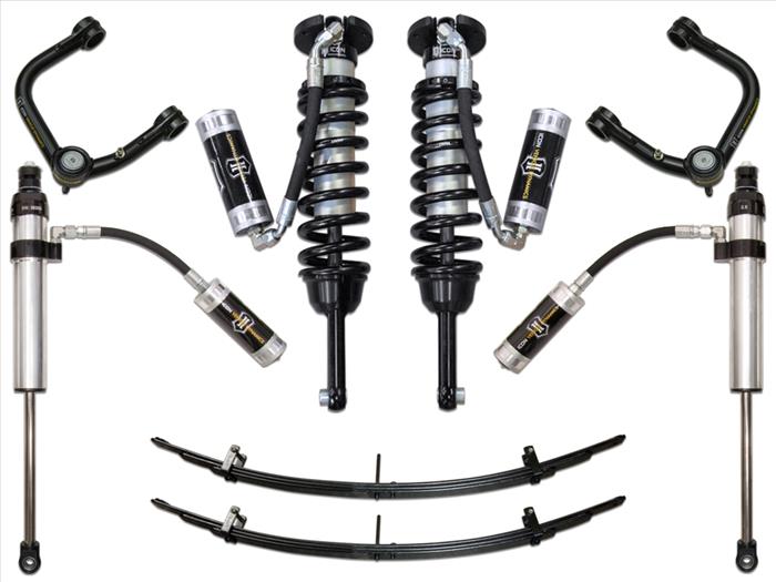 ICON 2005-2015 Toyota Tacoma 0-3.5" Lift/2016-2023 Tacoma 0-2.75" Lift, Stage 5 Suspension System, Tubular UCA ICONVEHICLE Autoparts