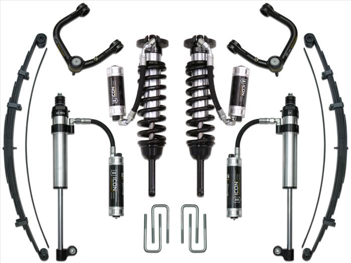 ICON 2005-2015 Toyota Tacoma 0-3.5" Lift/2016-2023 Tacoma 0-2.75" Lift, Stage 9 Suspension System, Tubular UCA ICONVEHICLE Autoparts