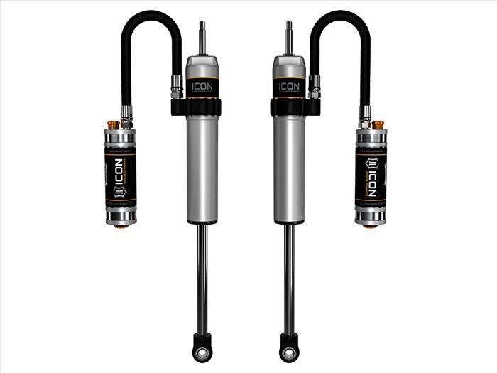 ICON 2007-2014 Toyota FJ Cruiser/2003-2024 Toyota 4Runner/2003-2023 Lexus GX, 1-3Ó Lift, Rear, V.S. 2.5 Aluminum Series Shocks, Remote Reservoir w/ CDCV, Pair ICONVEHICLE Autoparts