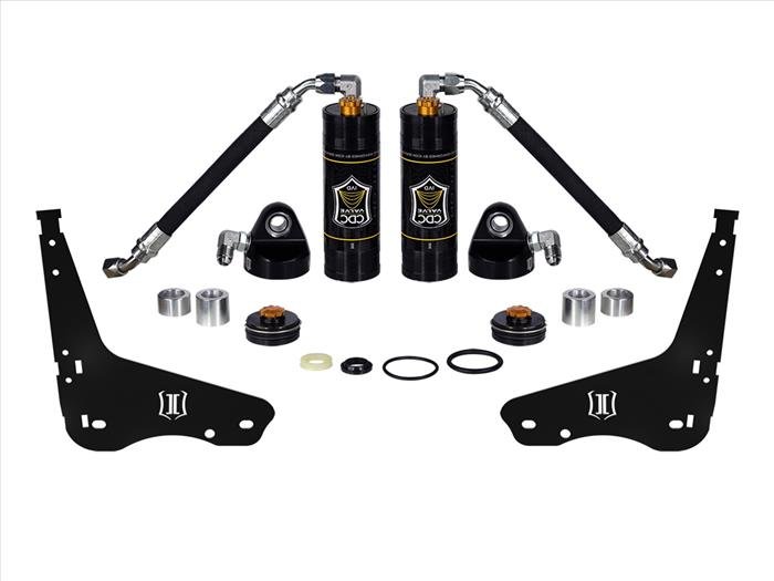 ICON 2007-2021 Toyota Tundra/2008-2022 Toyota Sequoia, Coilover Reservoir w/ CDCV Upgrade Kit With Seals, Pair ICONVEHICLE Autoparts