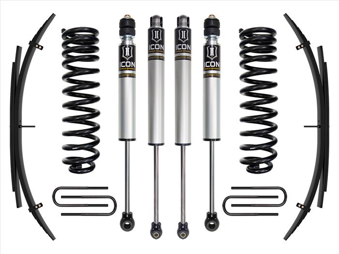 ICON 2011-2016 Ford F-250/F-350 Super Duty 4WD Diesel, 2.5" Lift, Stage 1 Suspension System w/ Expansion Packs ICONVEHICLE Autoparts
