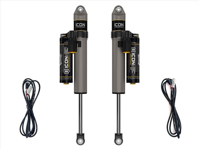 ICON 2018-2023 Jeep Wrangler JL, 2.5" Lift, Rear, V.S. 2.5 Aluminum Series Shock Absorbers, Piggyback Reservoir w/ CDEV, Pair ICONVEHICLE Autoparts