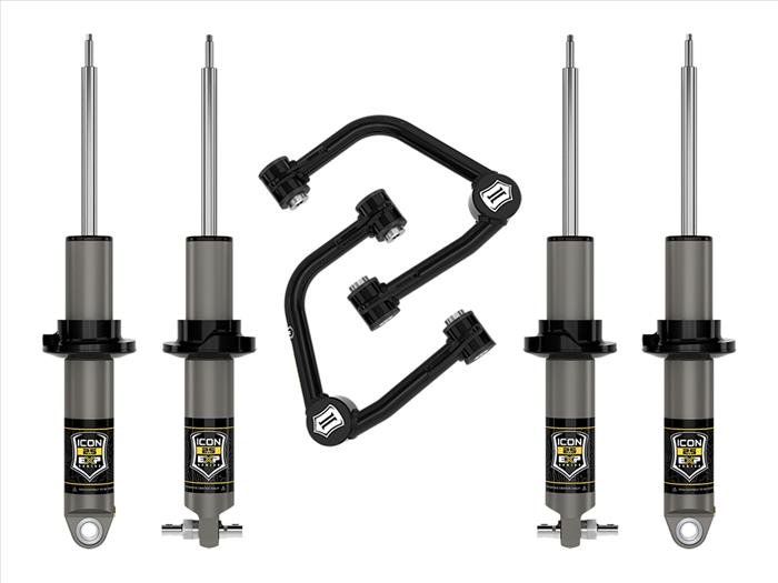 ICON 2021-2023 Ford Bronco, HOSS 1.0 Pkg, 1.375-3" Lift Stage 2 Suspension System, Tubular