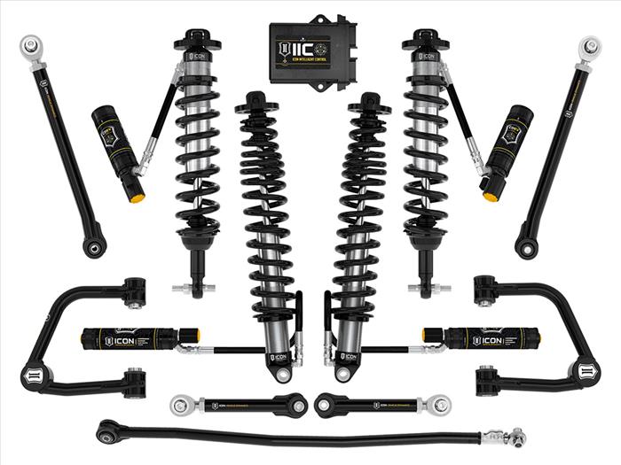 ICON 2021-2023 Ford Bronco, Sasquatch, 2-3" Lift, Stage 8 Suspension System, Tubular, Heavy Rate Rear Spring