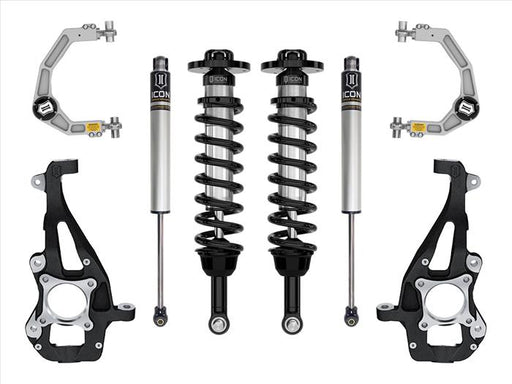 ICON 2021-2024 Ford F-150 4WD, 3.5-4.5" Lift, Stage 1 Suspension System, Billet ICONVEHICLE Autoparts