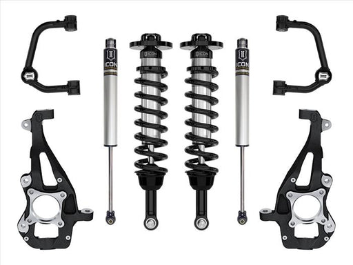 ICON 2021-2024 Ford F-150 4WD, 3.5-4.5" Lift, Stage 1 Suspension System, Tubular ICONVEHICLE Autoparts