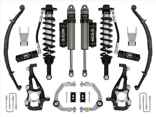 ICON 2021-2024 Ford F-150 4WD, 3.5-4.5" Lift, Stage 3 Suspension System, Billet, w/ Leaf Packs ICONVEHICLE Autoparts