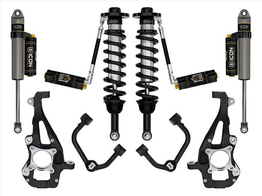 ICON 2021-2024 Ford F-150 4WD, 3.5-4.5" Lift, Stage 4 Suspension System, Tubular, CDCV ICONVEHICLE Autoparts