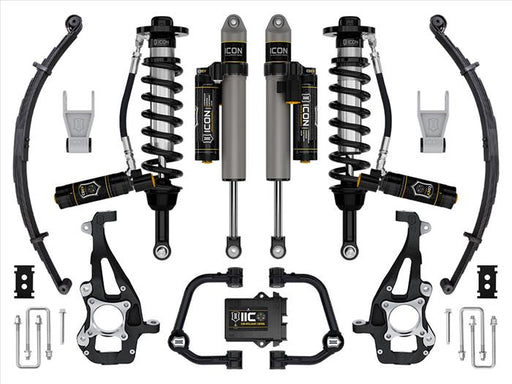 ICON 2021-2024 Ford F-150 4WD, 3.5-4.5" Lift, Stage 5 Suspension System, Tubular, w/ Leaf Packs ICONVEHICLE Autoparts