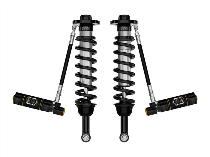 ICON 2021-2024 Ford F-150 4WD/Tremor, 3.5-4.5"/2.5-3" Lift, Front, V.S. 2.5 Series Coilovers, Remote Reservoir w/ CDEV, Pair ICONVEHICLE Autoparts